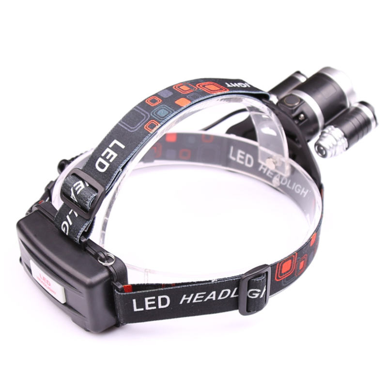 Rechargeable LED Headlamp with Adjustable Straps Zoomable Focus and Rear Battery Pack - Image 3
