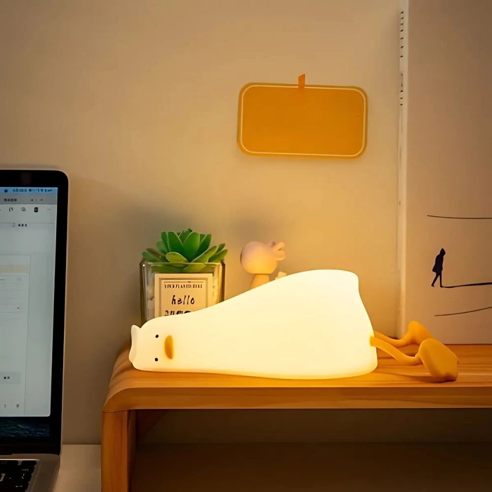 Rechargeable Night Light Silicone Animal Shaped Portable LED Warm White - Image 16