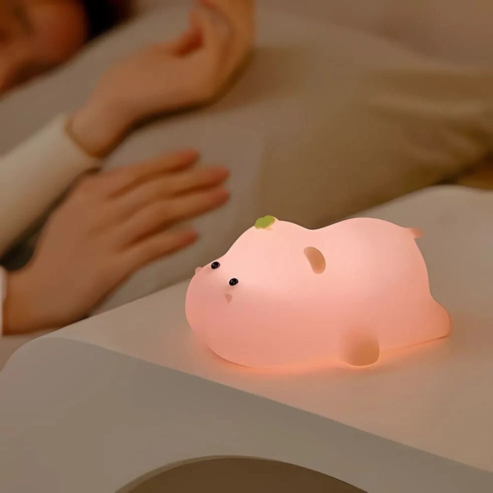 Rechargeable Night Light Silicone Animal Shaped Portable LED Warm White - Image 24
