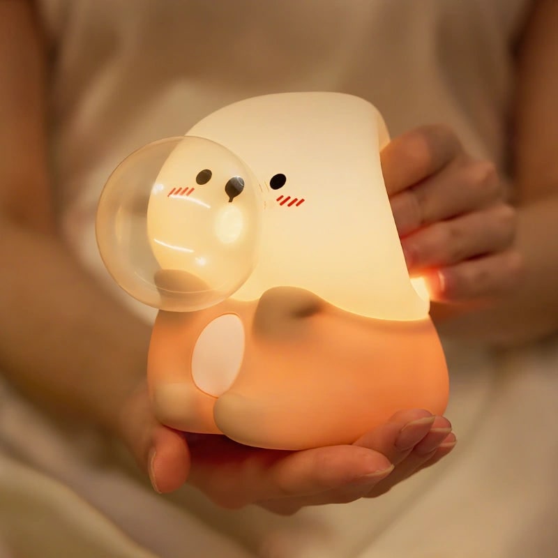 Rechargeable Night Light Silicone Animal Shaped Portable LED Warm White - Image 33