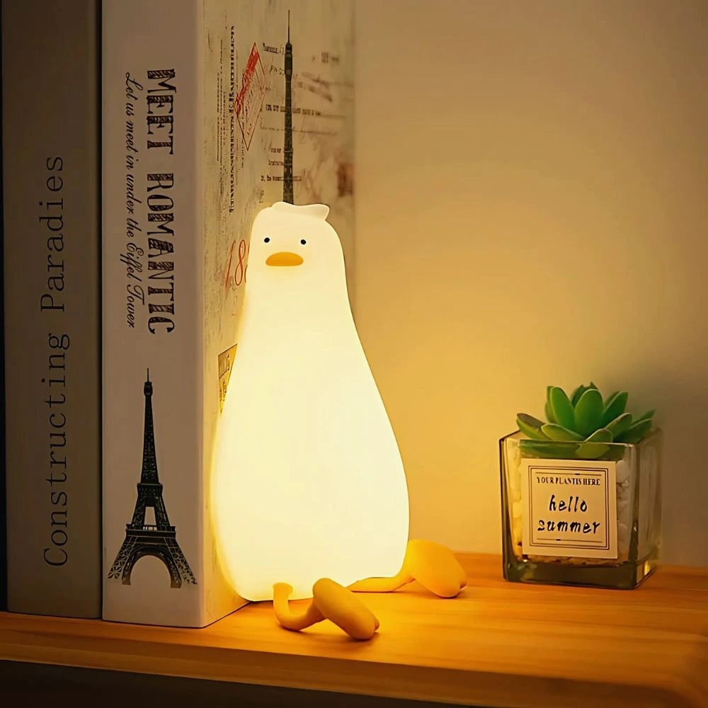 Rechargeable Night Light Silicone Animal Shaped Portable LED Warm White - Image 5