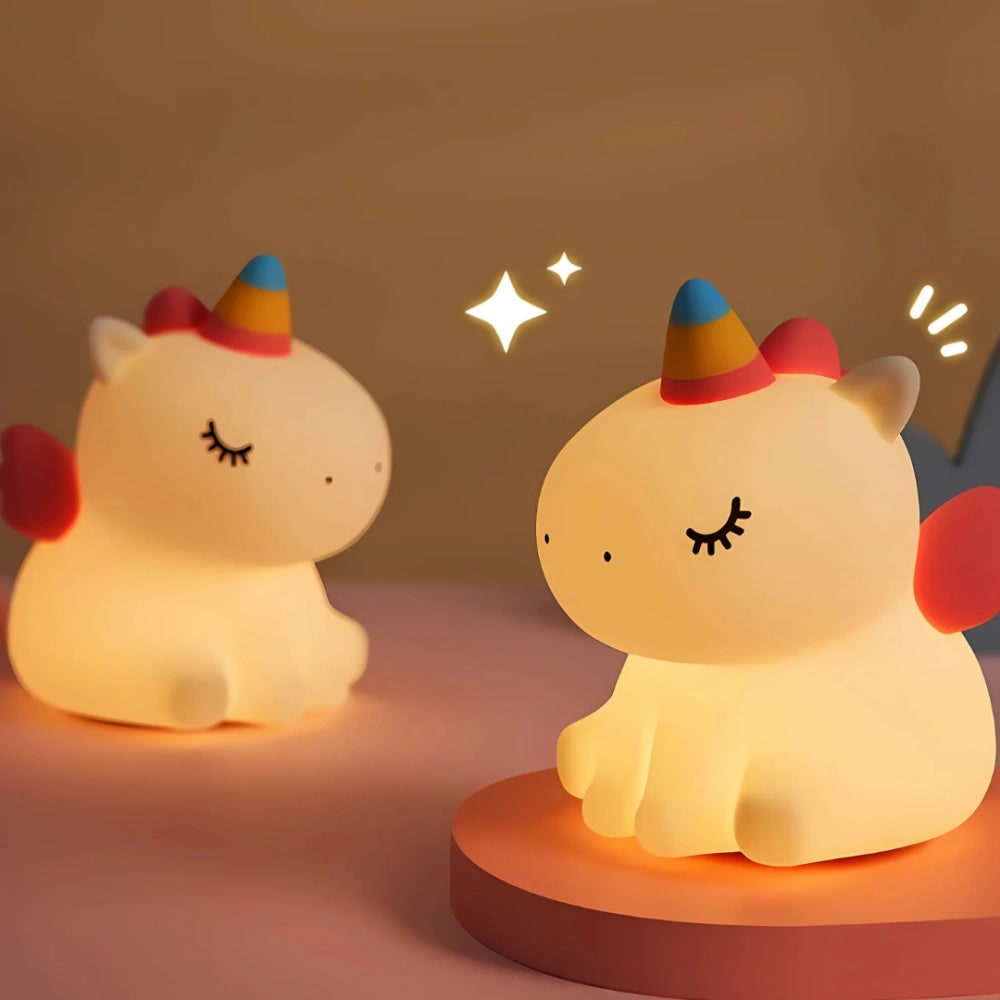 Rechargeable Night Light Silicone Animal Shaped Portable LED Warm White - Image 9