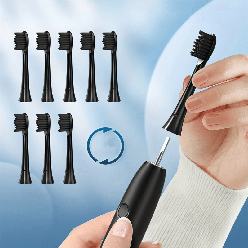 Rechargeable Sonic Ultrasonic Electric Toothbrush Quiet LED Replacement Heads Travel Case - Image 3