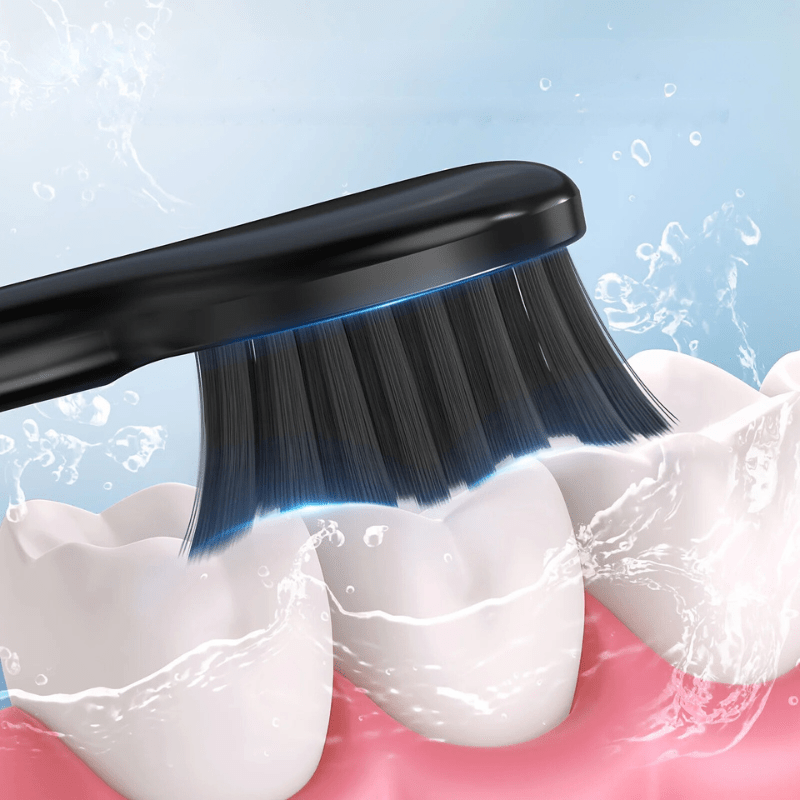 Rechargeable Sonic Ultrasonic Electric Toothbrush Quiet LED Replacement Heads Travel Case - Image 5
