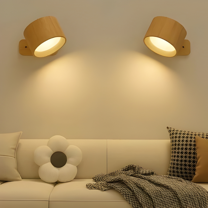 Rechargeable Wall Sconce with Modern Lighting Battery Powered Magnetic Mount and 360° Rotation - Image 3