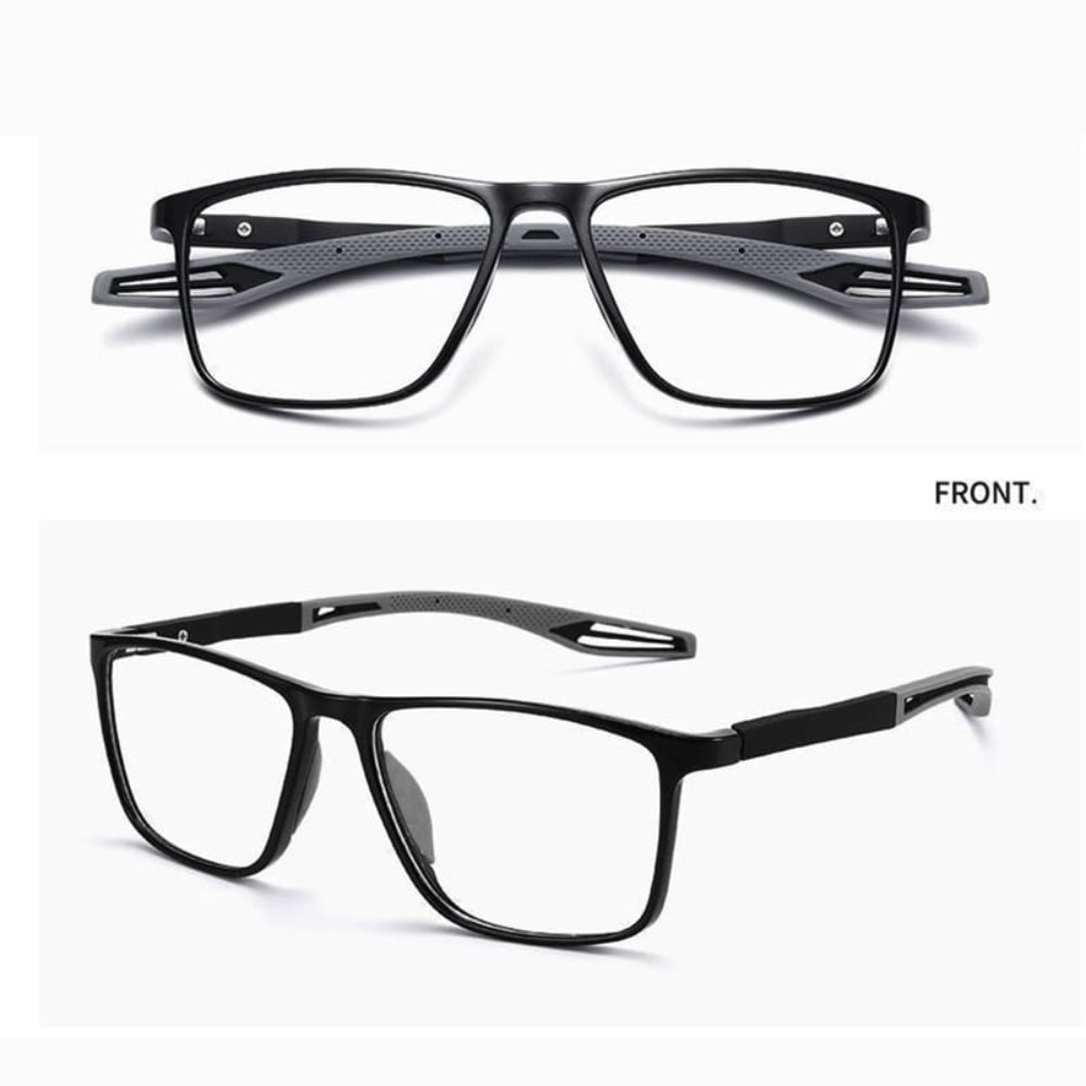 Rectangular Reading Glasses with Spring Hinge Blue Light Blocking Lightweight Tr90 Frame - Image 4