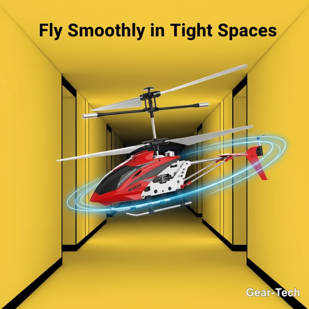 Remote Control Helicopter with Metal Frame Dual Rotors and Crash-Resistant Design for Indoor Flight - Image 11
