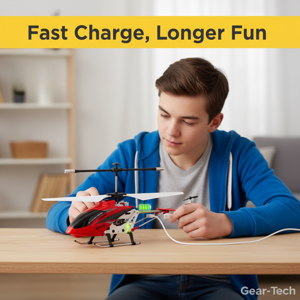 Remote Control Helicopter with Metal Frame Dual Rotors and Crash-Resistant Design for Indoor Flight - Image 17