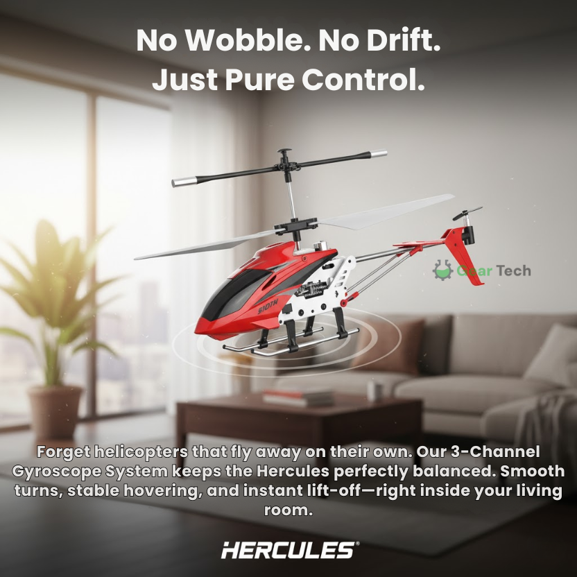 Remote Control Helicopter with Metal Frame Dual Rotors and Crash-Resistant Design for Indoor Flight - Image 3
