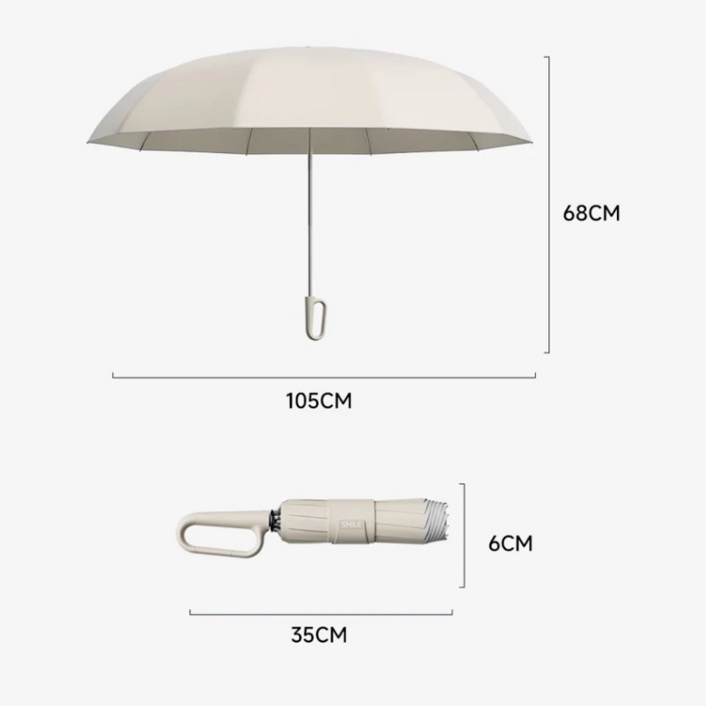 Repel Windproof Travel Umbrella with Compact Automatic Folding and Carabiner Handle - Image 11
