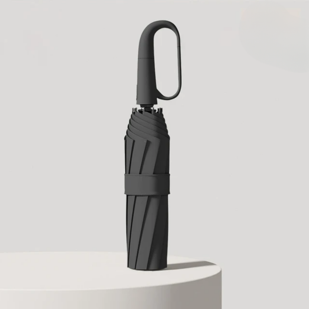 Repel Windproof Travel Umbrella with Compact Automatic Folding and Carabiner Handle - Image 3