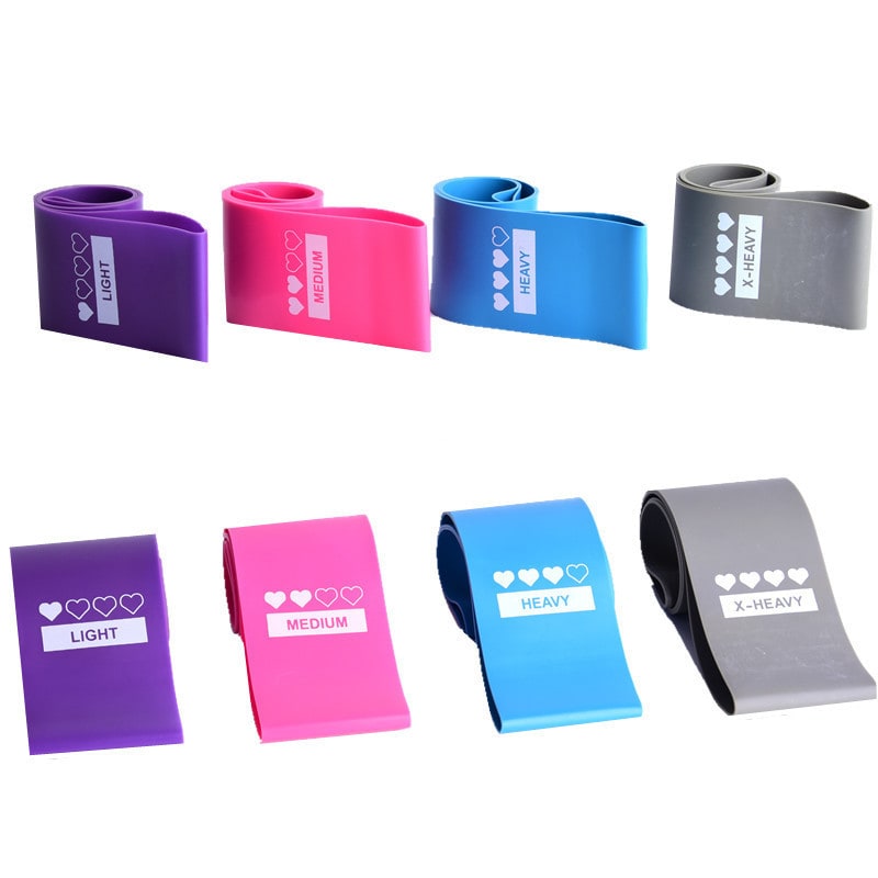 Resistance Bands Exercise Stretch Workout Loop with 4 Tension Levels and Carrying Pouch - Image 16