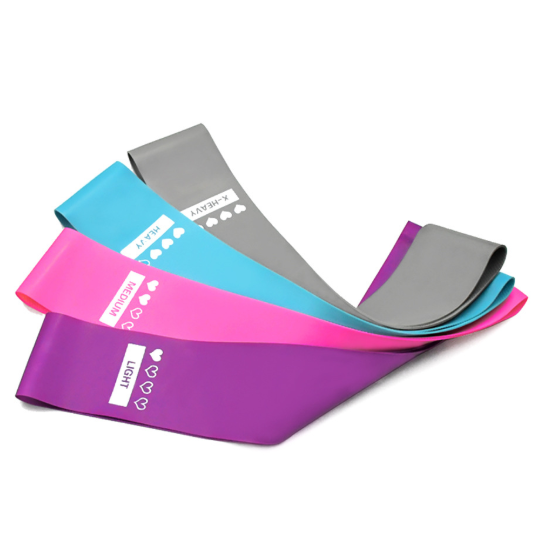 Resistance Bands Exercise Stretch Workout Loop with 4 Tension Levels and Carrying Pouch - Image 2