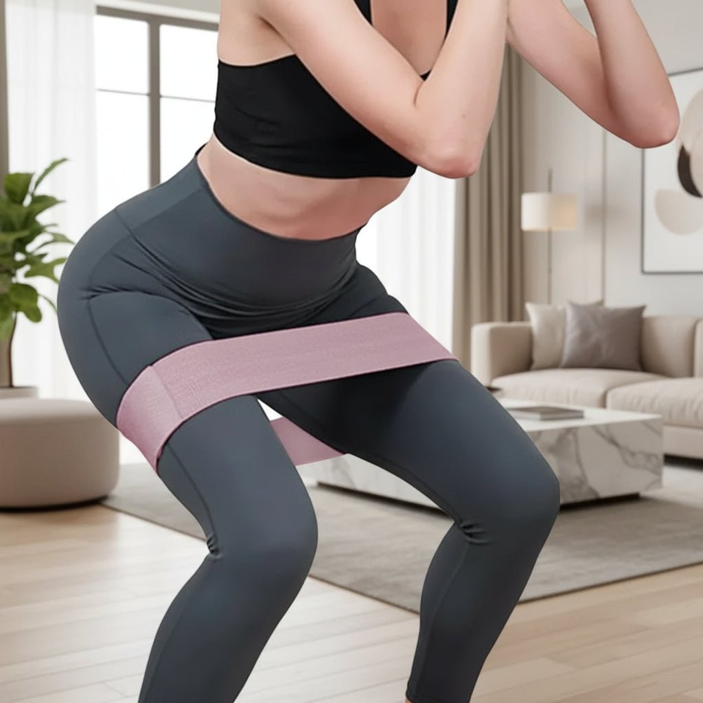 Resistance Loop Bands Glute Booty Fabric Non Slip Portable Squat - Image 1