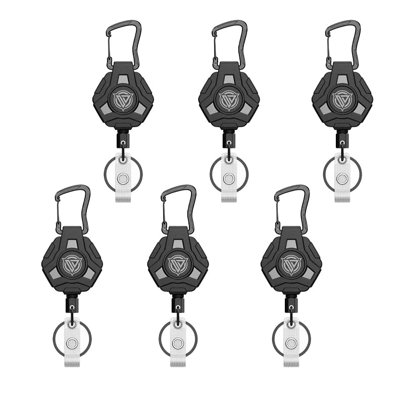 Retractable Badge Reels with Carabiner Clip and Heavy Duty Steel Cord Key Chain - Image 16