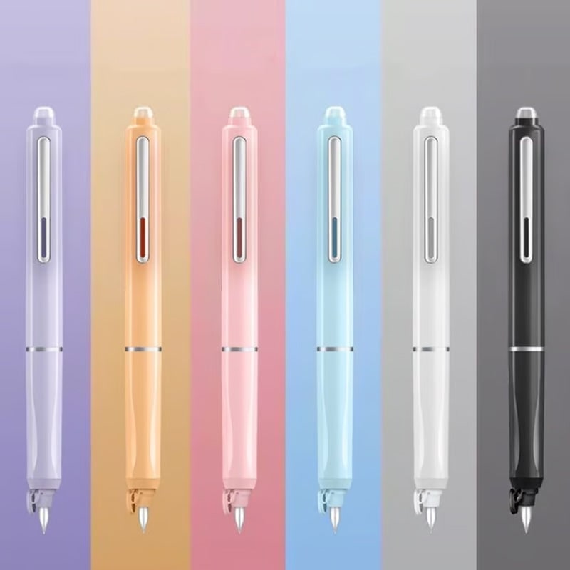Retractable Fountain Pen with Fine Metal Nibs and Smooth Ink Flow for Writing Luxury - Image 3