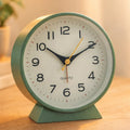Retro Analog Alarm Clock with Battery Operation Non-Ticking Quartz Movement and Backlight - Image 1
