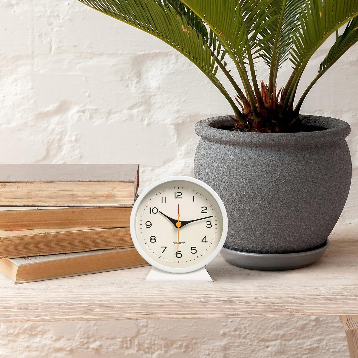 Retro Analog Alarm Clock with Battery Operation Non-Ticking Quartz Movement and Backlight - Image 13