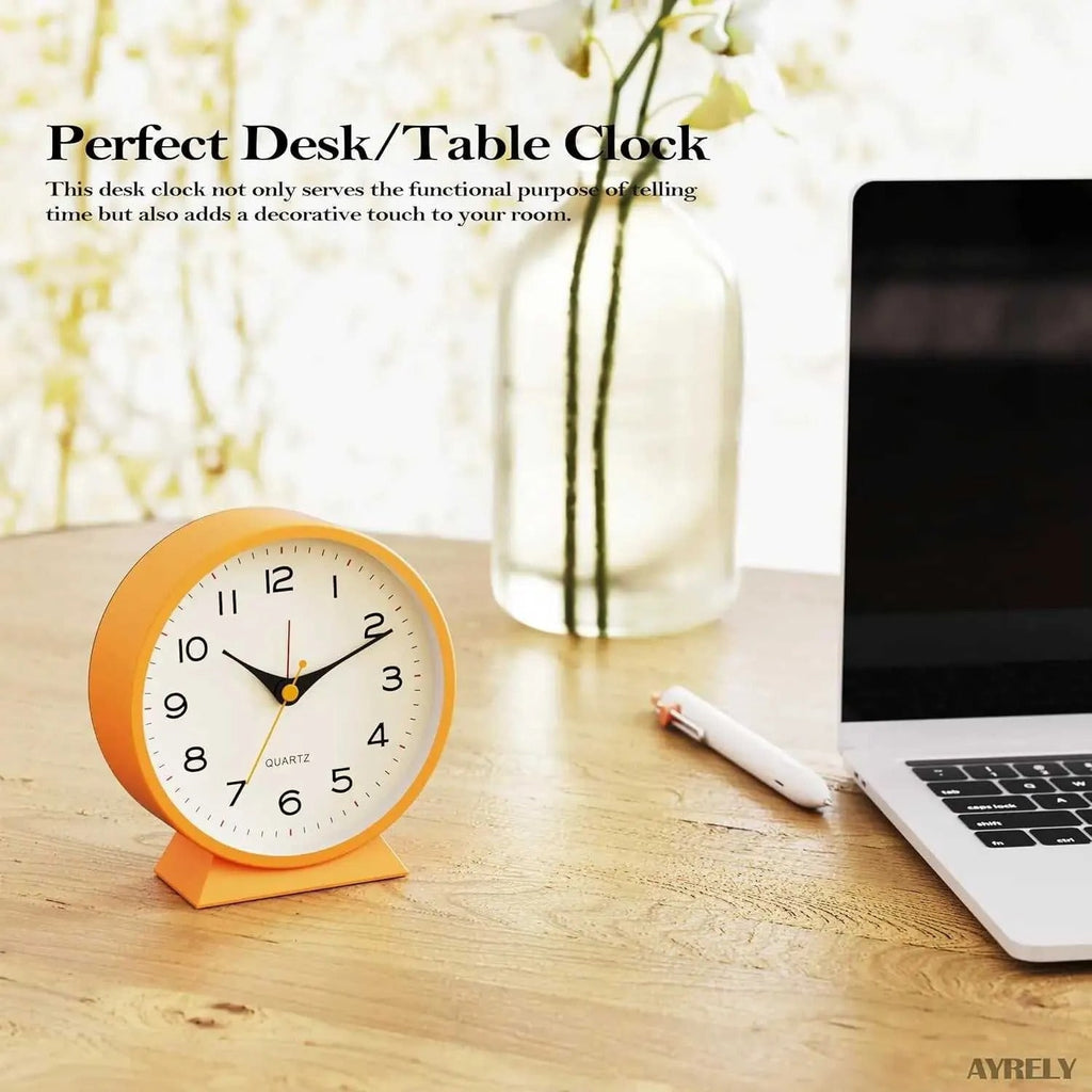 Retro Analog Alarm Clock with Battery Operation Non-Ticking Quartz Movement and Backlight - Image 14