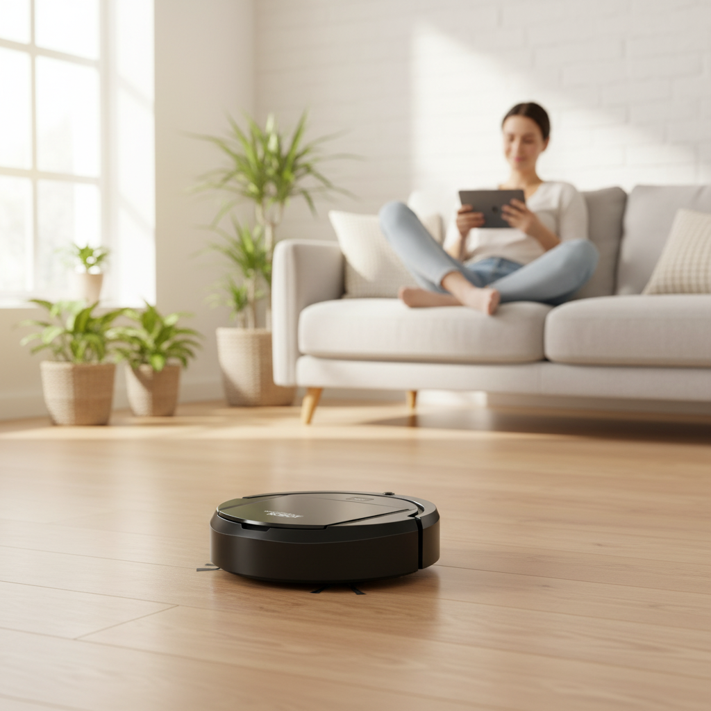 Robot Vacuum Cleaner with Smart Navigation and Dual Side Brushes for Automatic Floor Cleaning - Image 2