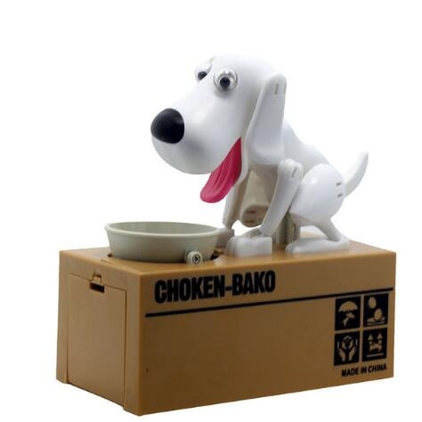 Robotic Dog Piggy Bank Big Atm Coin Box and Moving Limbs Antique Ceramic - Image 7