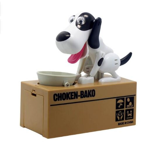 Robotic Dog Piggy Bank Big Atm Coin Box and Moving Limbs Antique Ceramic - Image 8