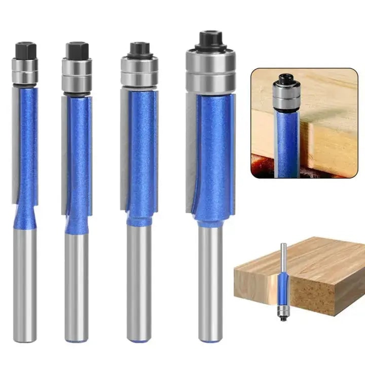 Router Bits Wood Tool Set with Flush Trim and Double Bearing Guides for Benchtop Table - Image 6