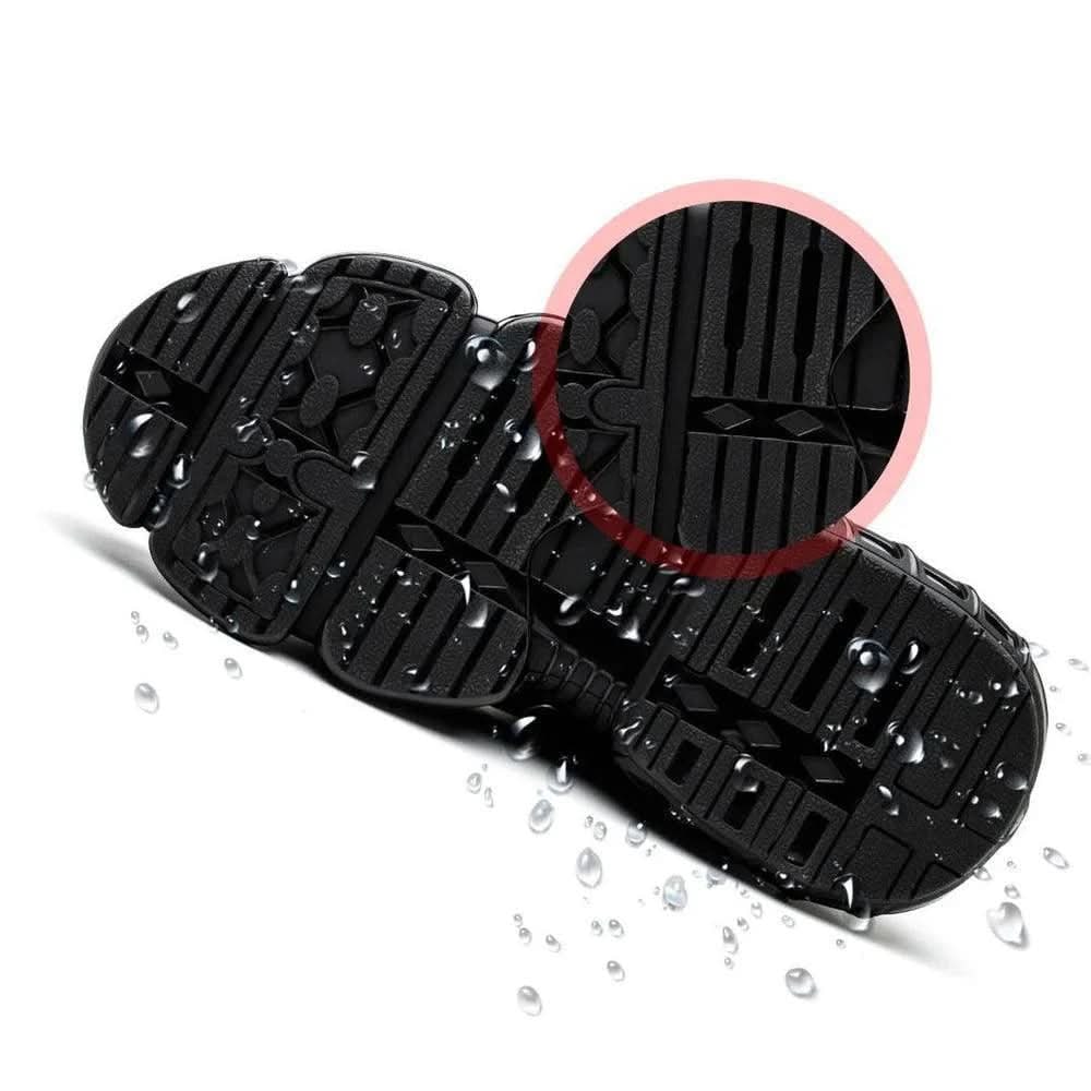 Safety Shoes Steel Toe Sneakers Breathable Mesh Slip Resistant Dial Lacing - Image 5