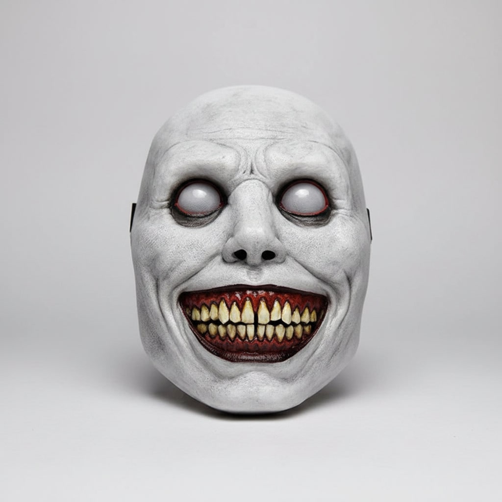 Scary Halloween Mask Creepy Demon Full Face with Pointed Teeth for Party Clown - Image 1