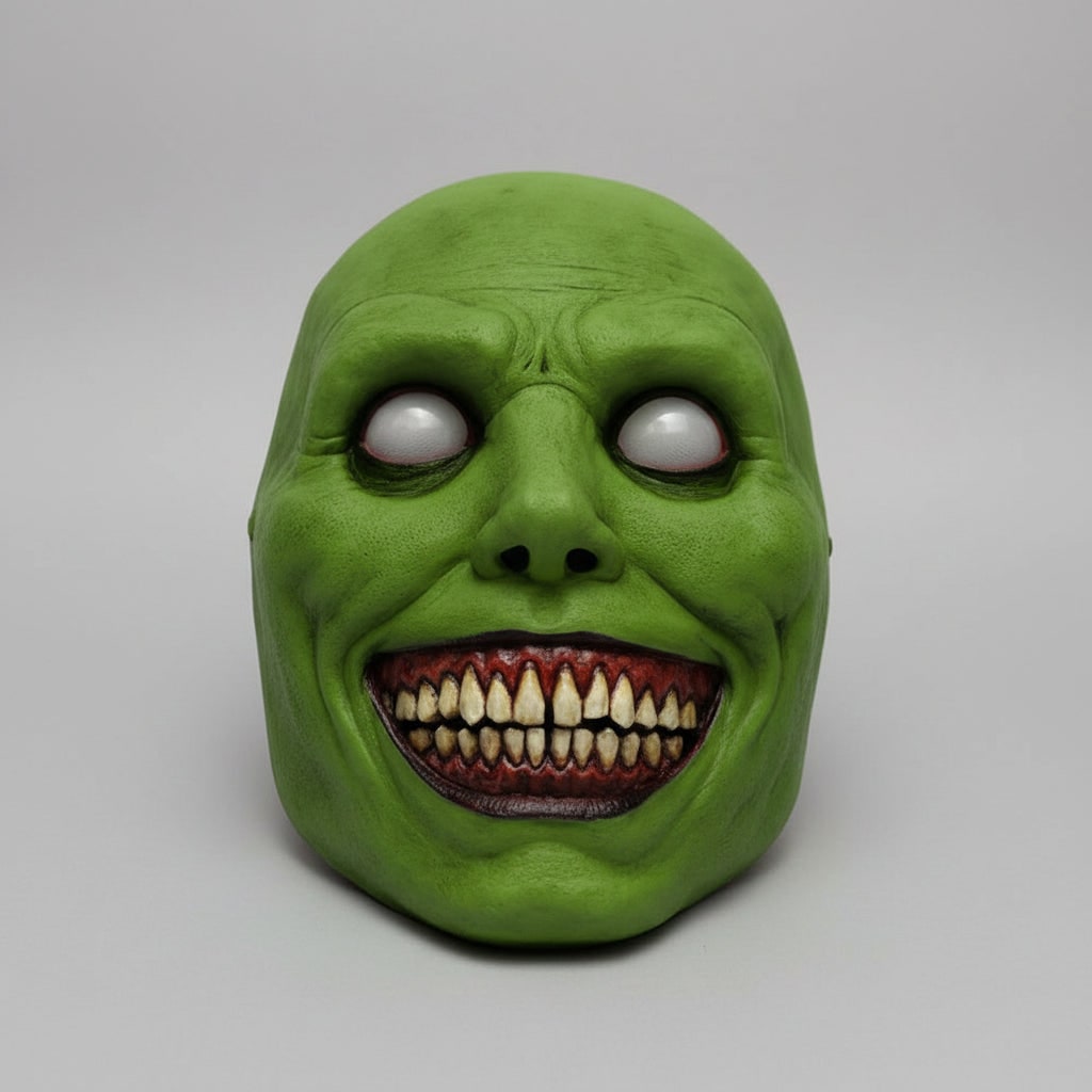Scary Halloween Mask Creepy Demon Full Face with Pointed Teeth for Party Clown - Image 2