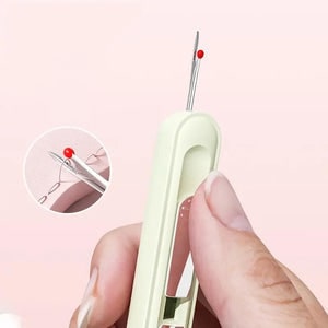 Seam Ripper and Stitch Tool with Needle Threader Retractable Compact Sewing Remover Cutter - Image 5