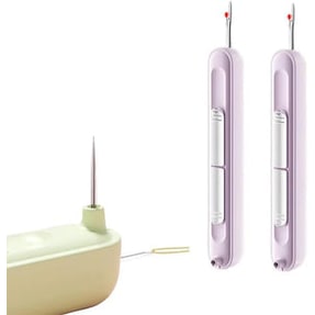 Seam Ripper and Stitch Tool with Needle Threader Retractable Compact Sewing Remover Cutter - Image 8