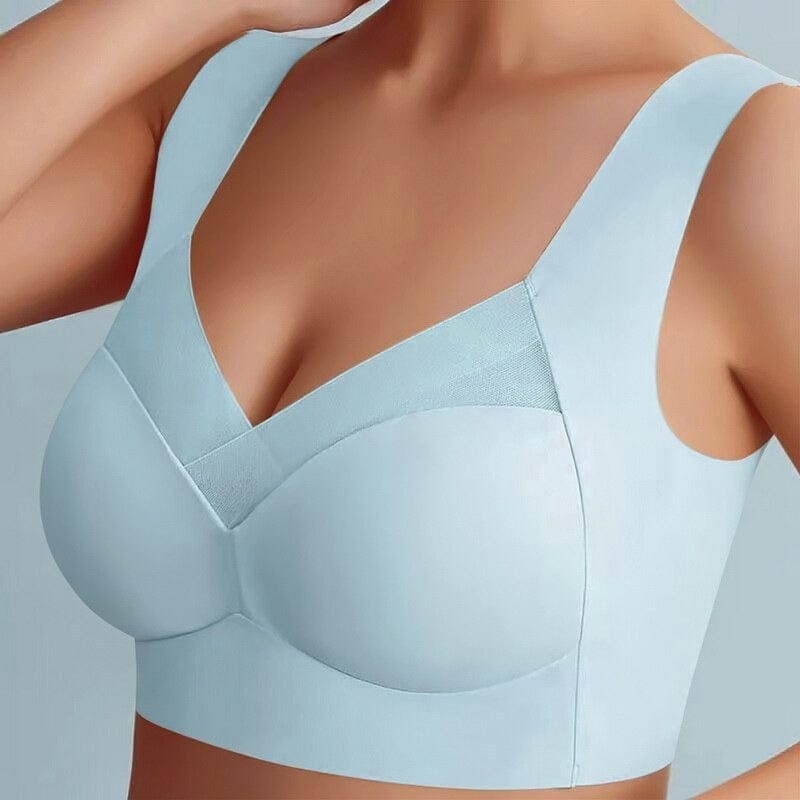 Seamless Wireless Bra Comfort Molded Cup Stretch Mesh Soft - Image 11