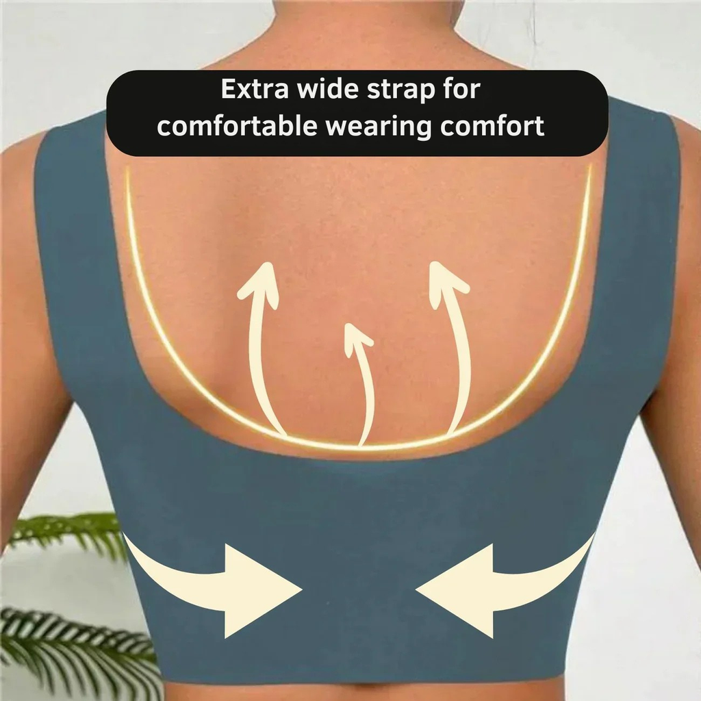 Seamless Wireless Bra Comfort Molded Cup Stretch Mesh Soft - Image 3