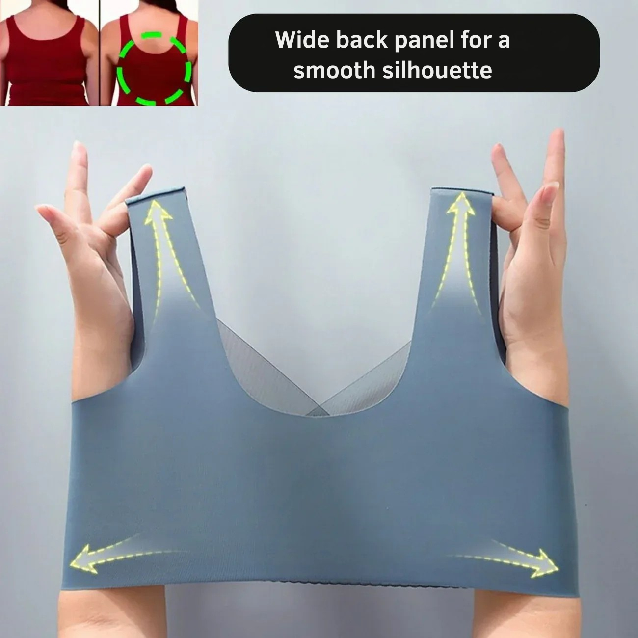 Seamless Wireless Bra Comfort Molded Cup Stretch Mesh Soft - Image 4