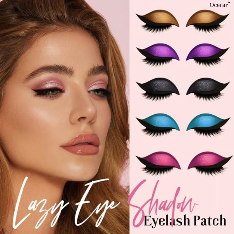 Self-Adhesive Eyeliner and Lash Stickers with Eyeshadow and Winged Flare - Image 1