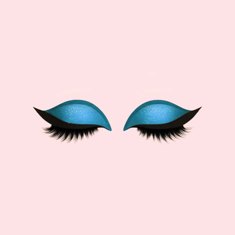 Self-Adhesive Eyeliner and Lash Stickers with Eyeshadow and Winged Flare - Image 10