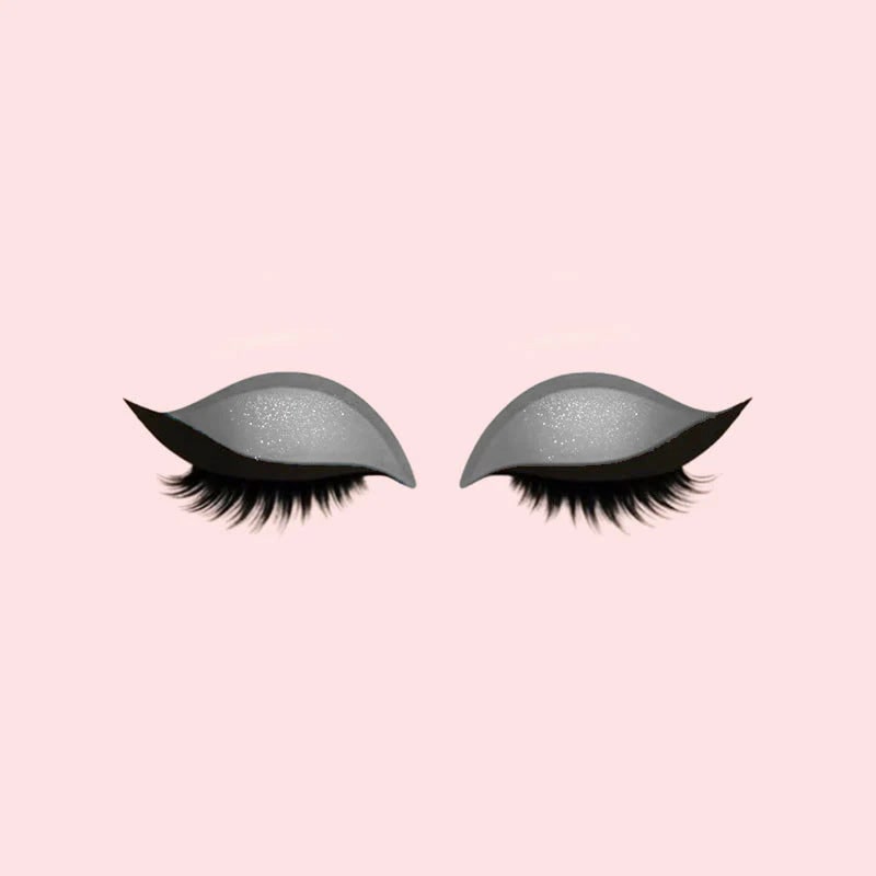 Self-Adhesive Eyeliner and Lash Stickers with Eyeshadow and Winged Flare - Image 12