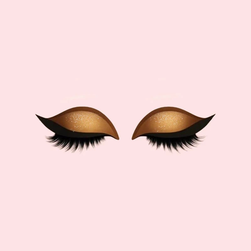 Self-Adhesive Eyeliner and Lash Stickers with Eyeshadow and Winged Flare - Image 6