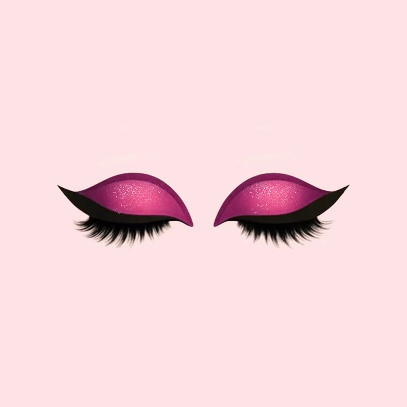 Self-Adhesive Eyeliner and Lash Stickers with Eyeshadow and Winged Flare - Image 7