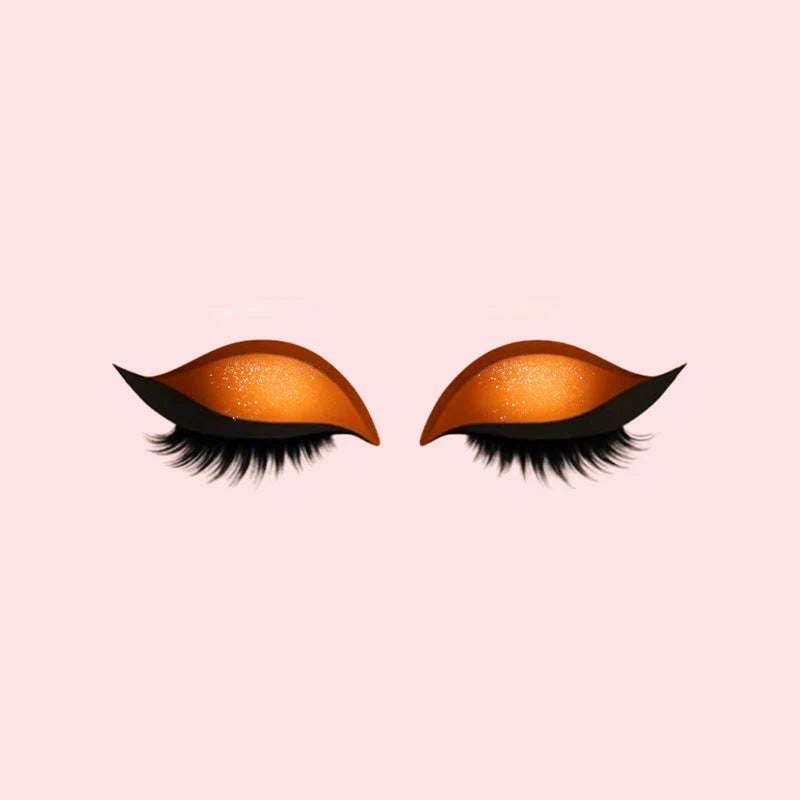Self-Adhesive Eyeliner and Lash Stickers with Eyeshadow and Winged Flare - Image 9