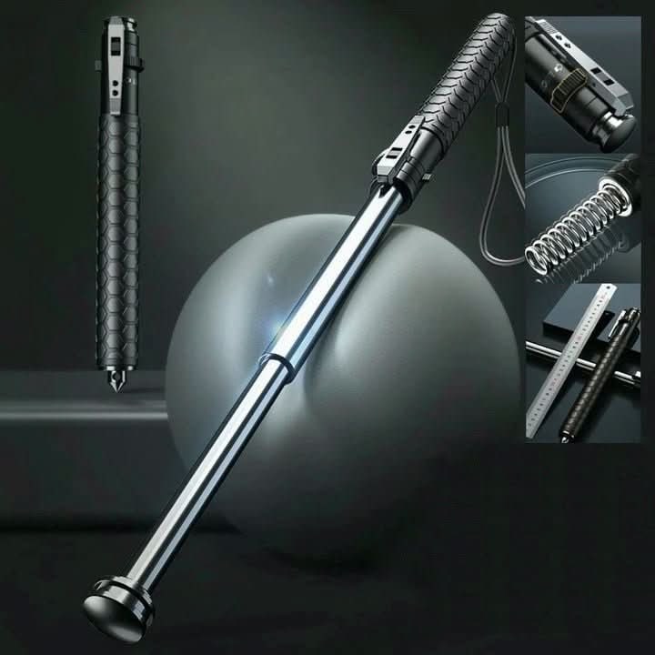 Self Defense Expandable Baton Collapsible Tactical Telescoping Metal Automatic Deployment - Image 8