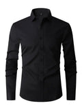 Semi-Formal Long Sleeve Shirt for Men — close-up