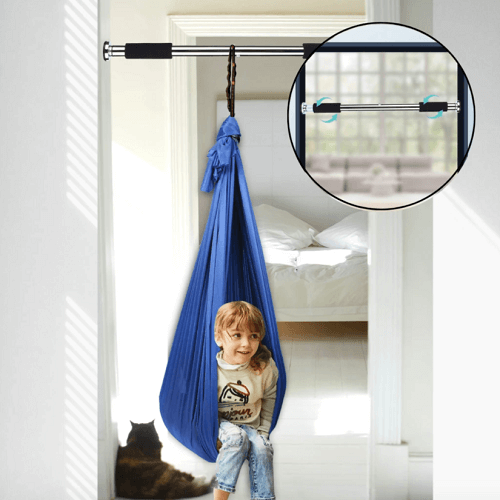 Sensory Swing with Cocoon Design for Kids' Indoor Bedroom Relaxation - Image 2