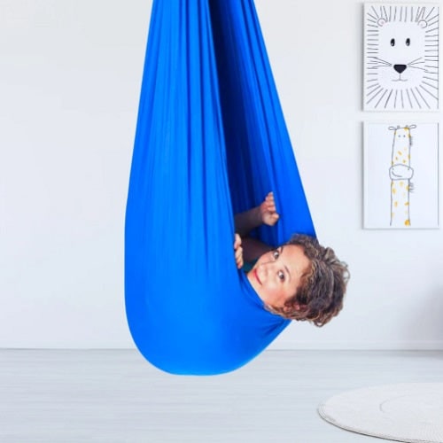 Sensory Swing with Cocoon Design for Kids' Indoor Bedroom Relaxation - Image 3