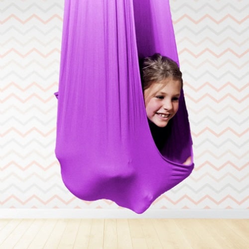 Sensory Swing with Cocoon Design for Kids' Indoor Bedroom Relaxation - Image 5