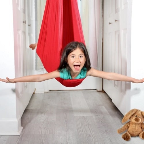 Sensory Swing with Cocoon Design for Kids' Indoor Bedroom Relaxation - Image 6