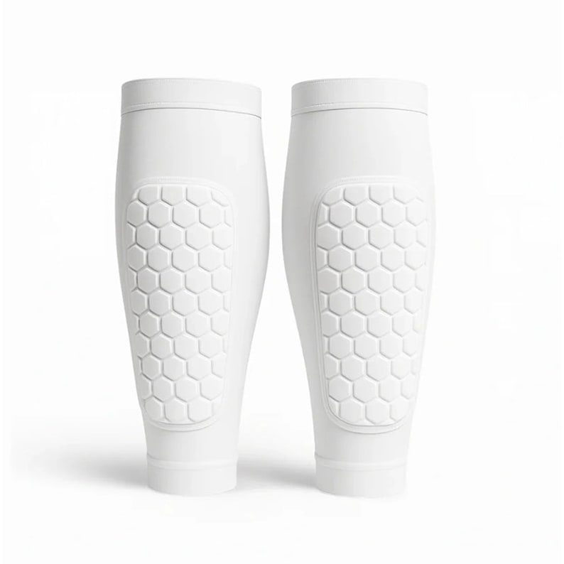 Shin Guard Calf Compression Sleeves with Honeycomb Foam Padding for Football and Running - Image 4