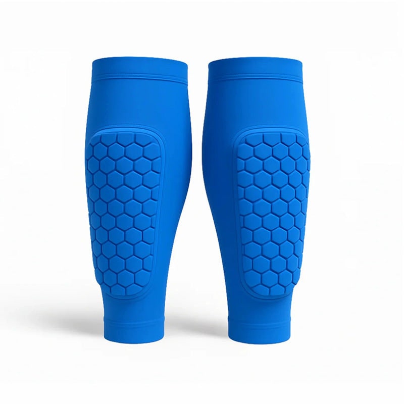 Shin Guard Calf Compression Sleeves with Honeycomb Foam Padding for Football and Running - Image 5