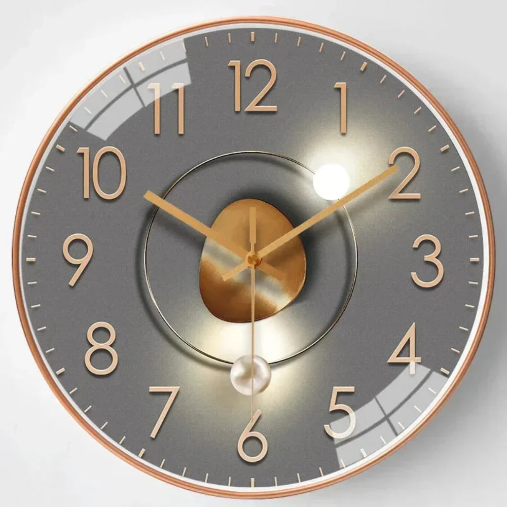 Silent Wall Clock with Minimalist Modern Design and Glass Cover - Image 11